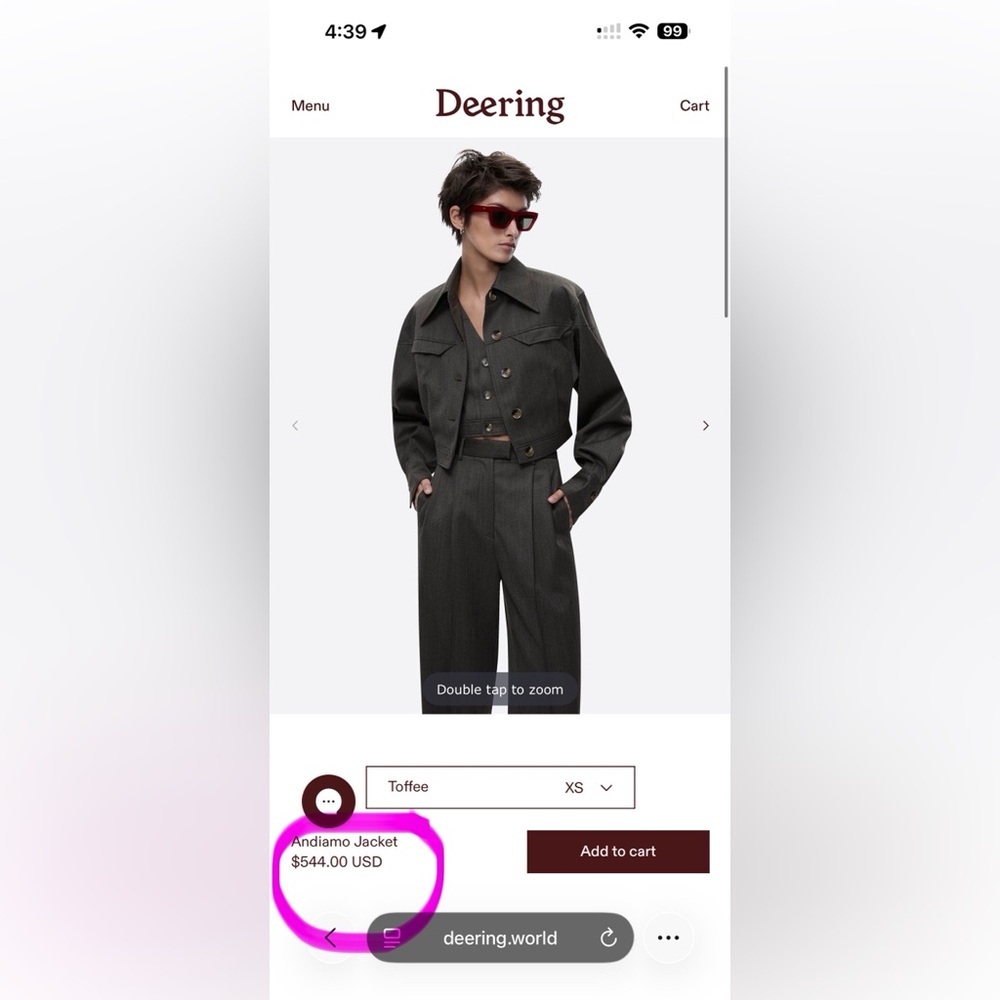 NWT DEERING JACKET